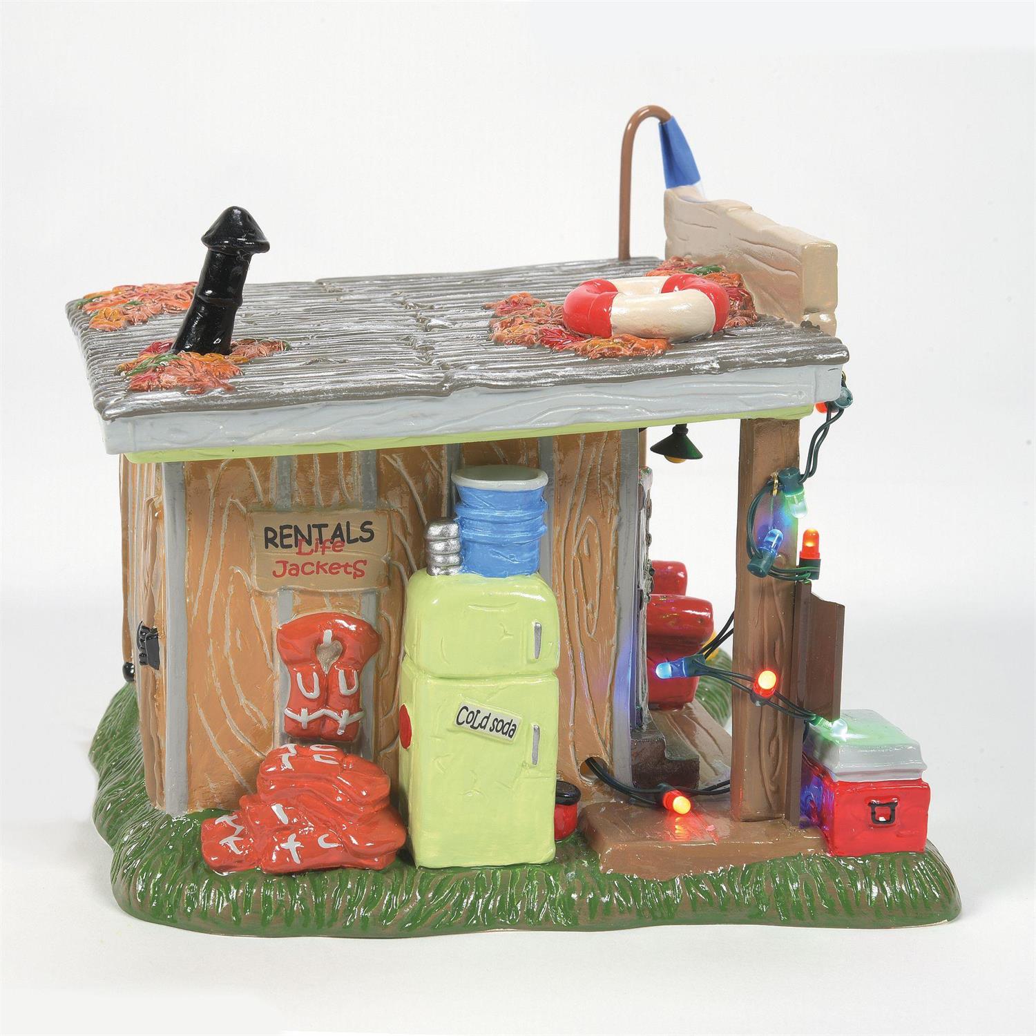 Snow Village Christmas Vacation Selling The Bait Shop #6011426